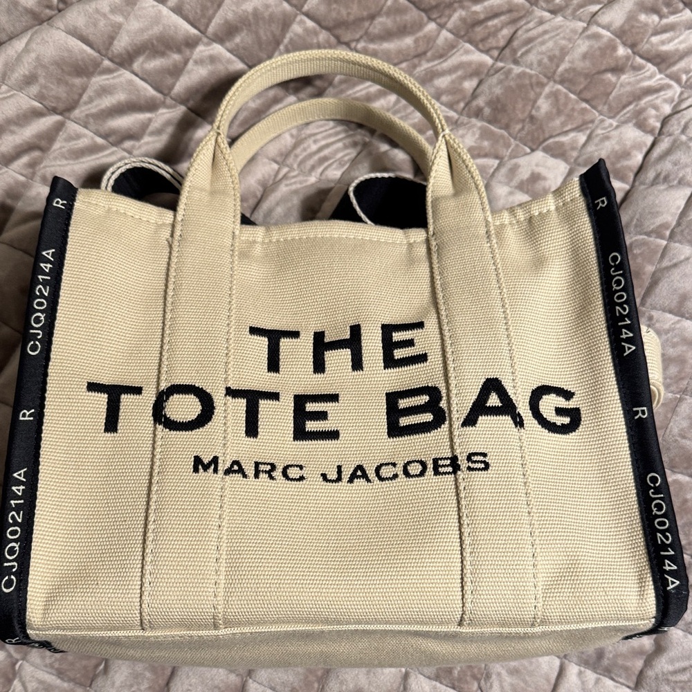 Marc Jacobs Cream and Black Tote Bag